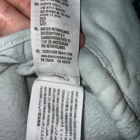 Abercrombie Fitch Tie Dye Cropped Hoodie Sweatshirt Soft A&F Collection XS - Picture 2 of 6